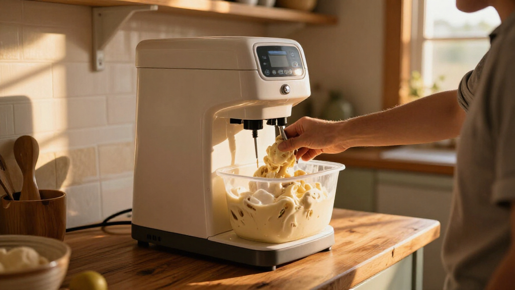 ice cream machine 2 quart compressor