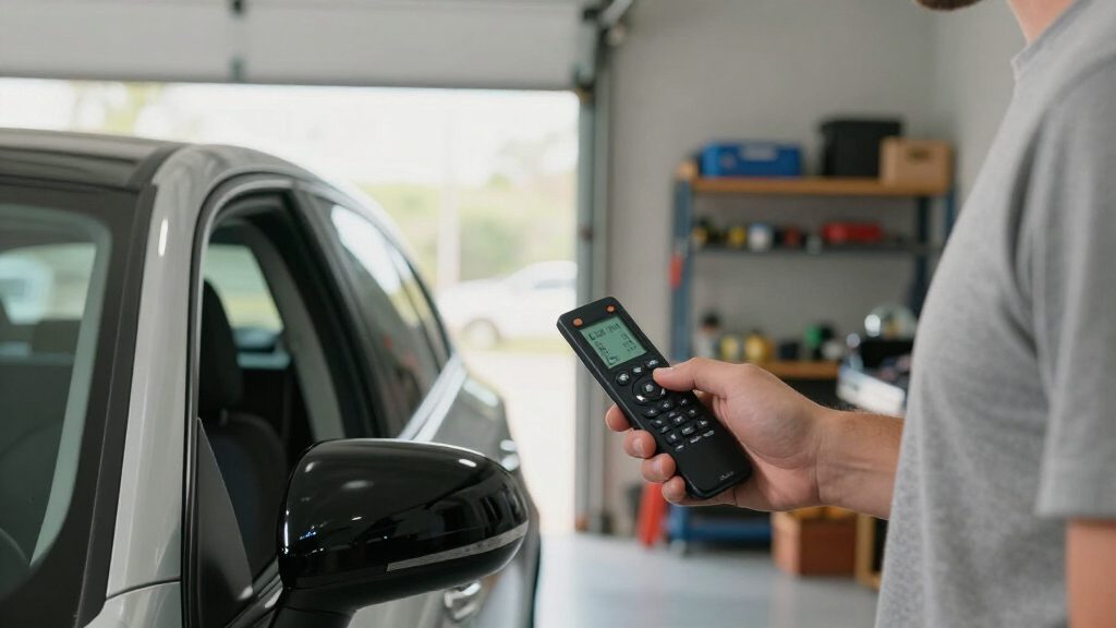 twoway car alarm system with lcd remote