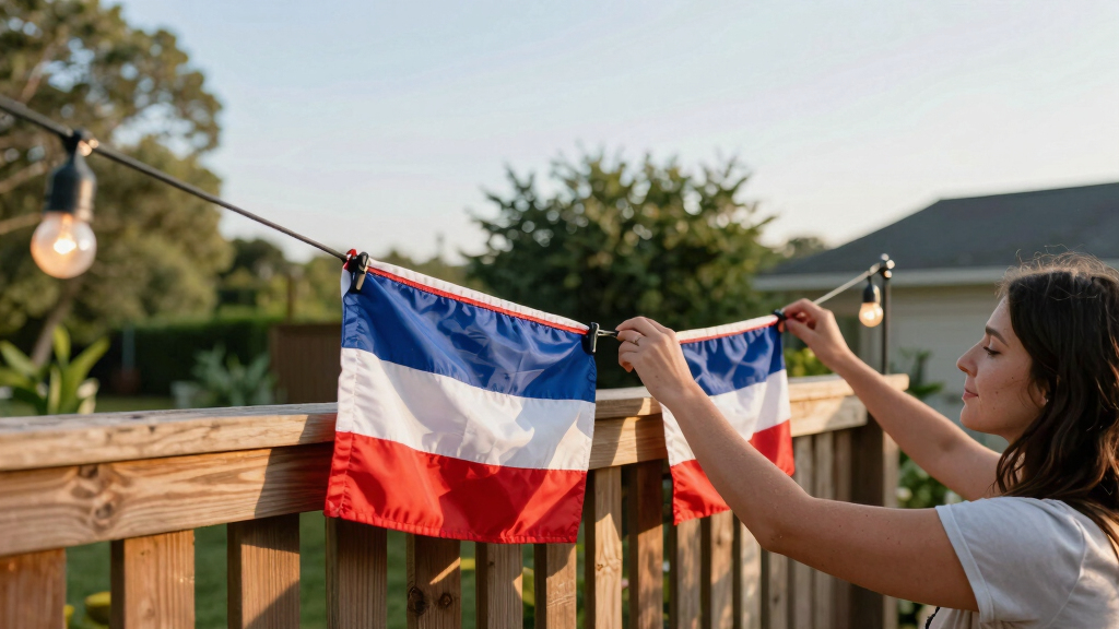 patriotic outdoor string lights