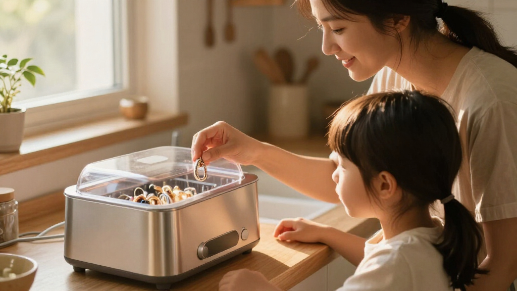 compact ultrasonic retainer cleaners