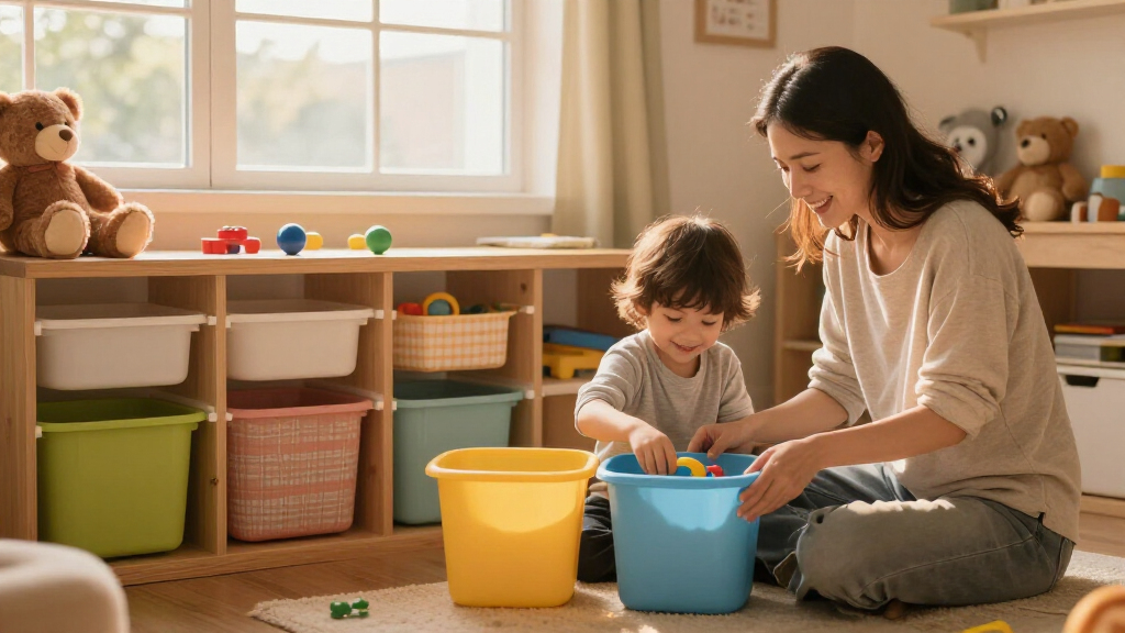 children's organizational storage bins