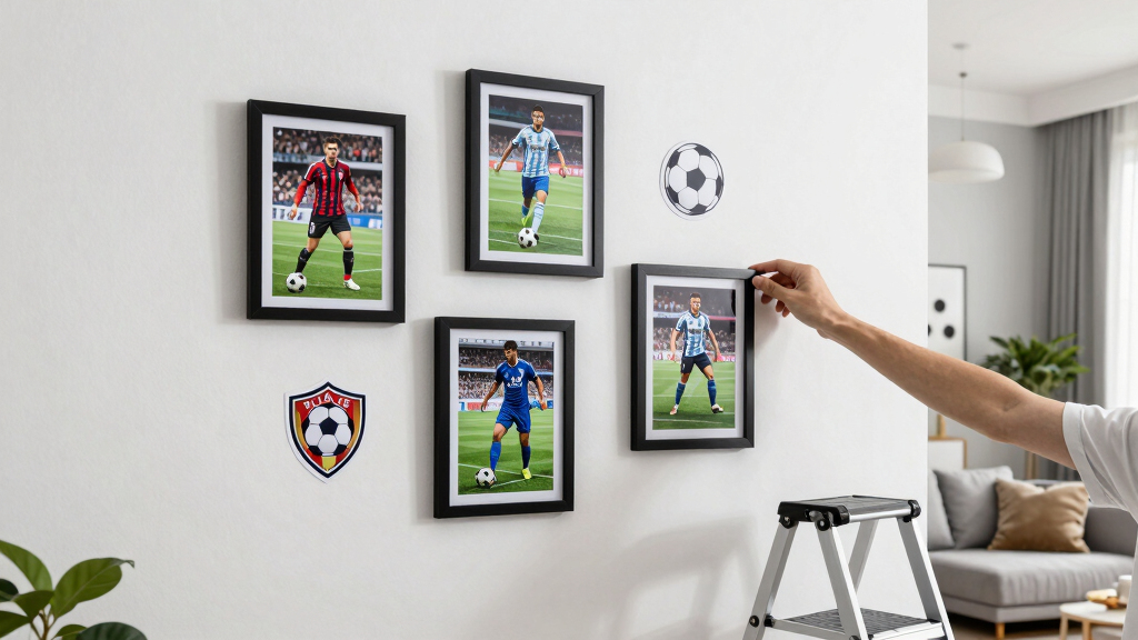 soccer-themed wall art