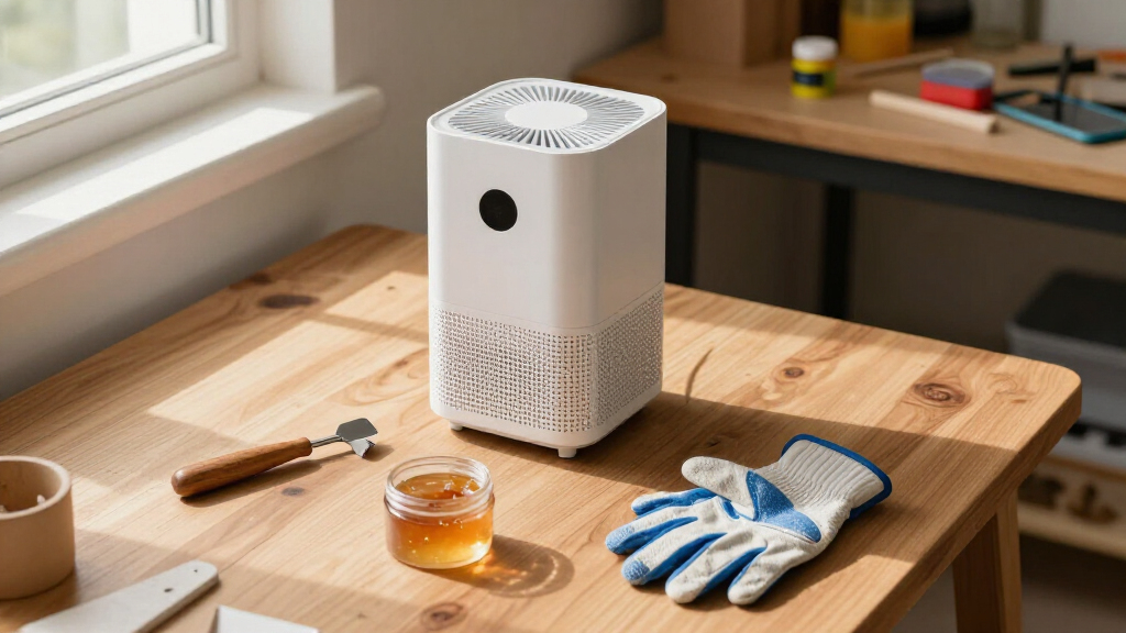 air purifier for resin fumes in craft room