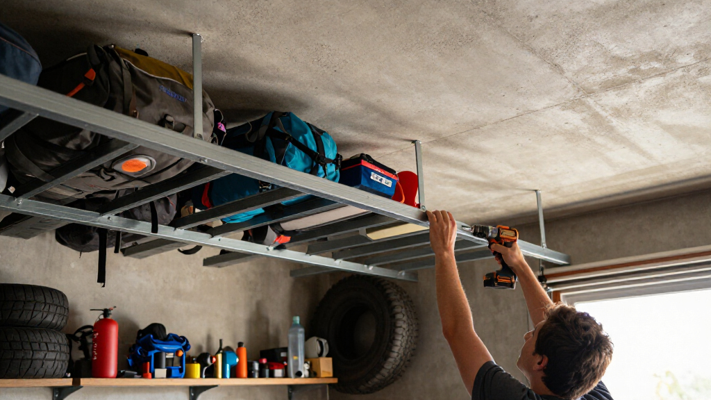 garage ceiling storage racks for overlanding