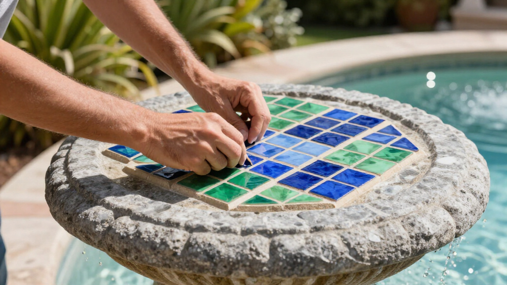 outdoor water fountain decor