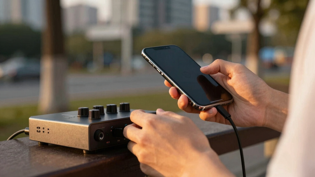 portable audio interface iphone