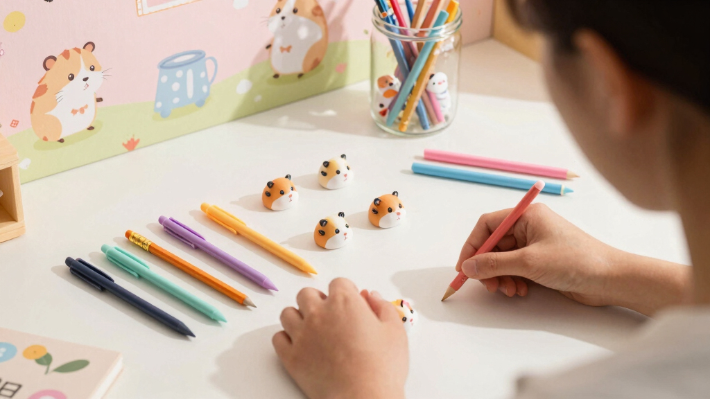 hamster themed stationery sets