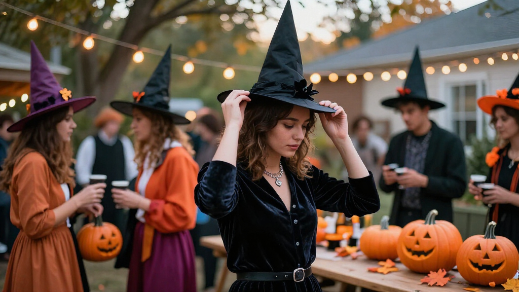 mini witch hats for women