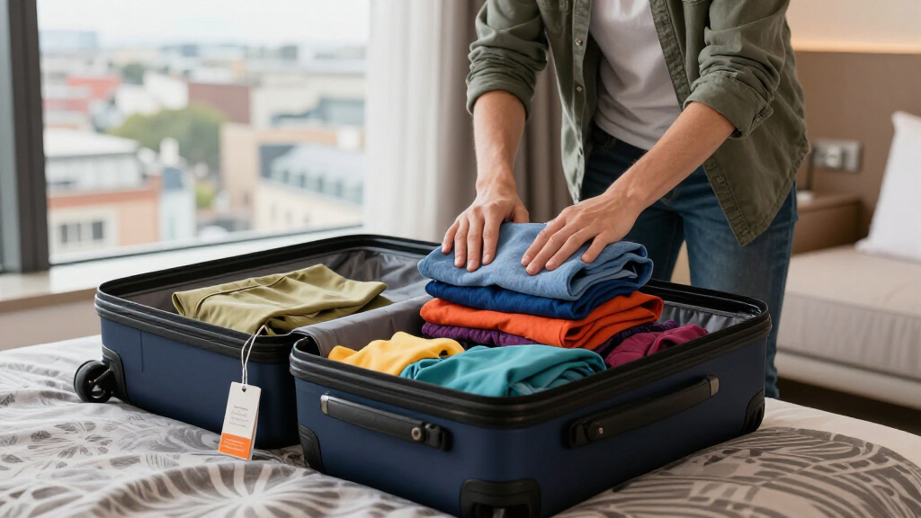 checked suitcase for cruise travel in europe