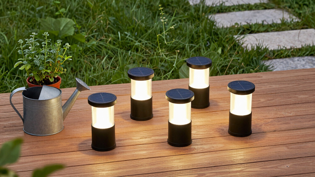 solar-powered garden lights