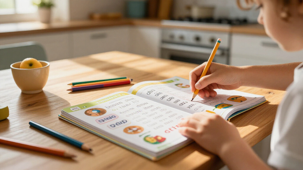 language learning workbooks for kids