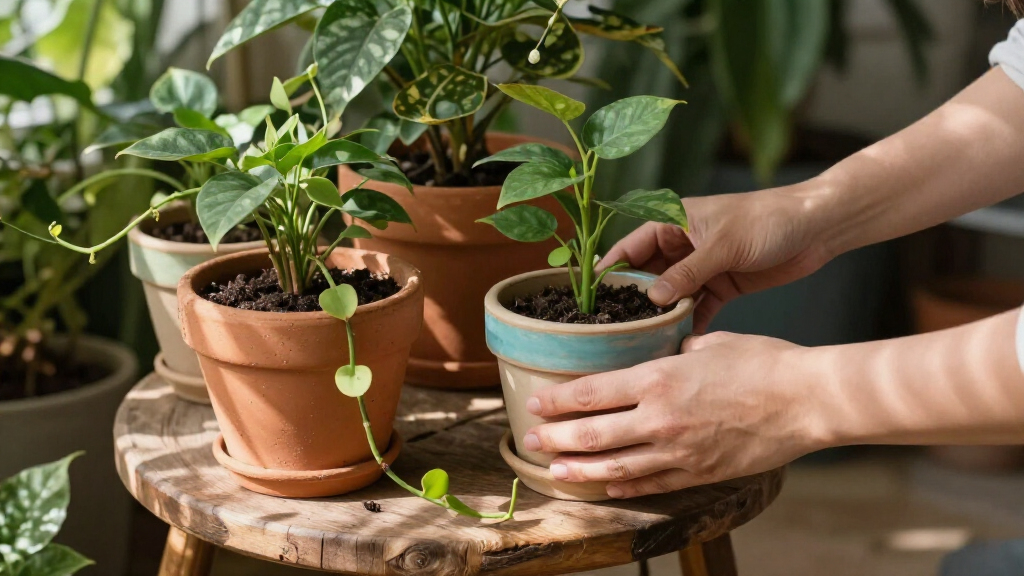 boho plant stands