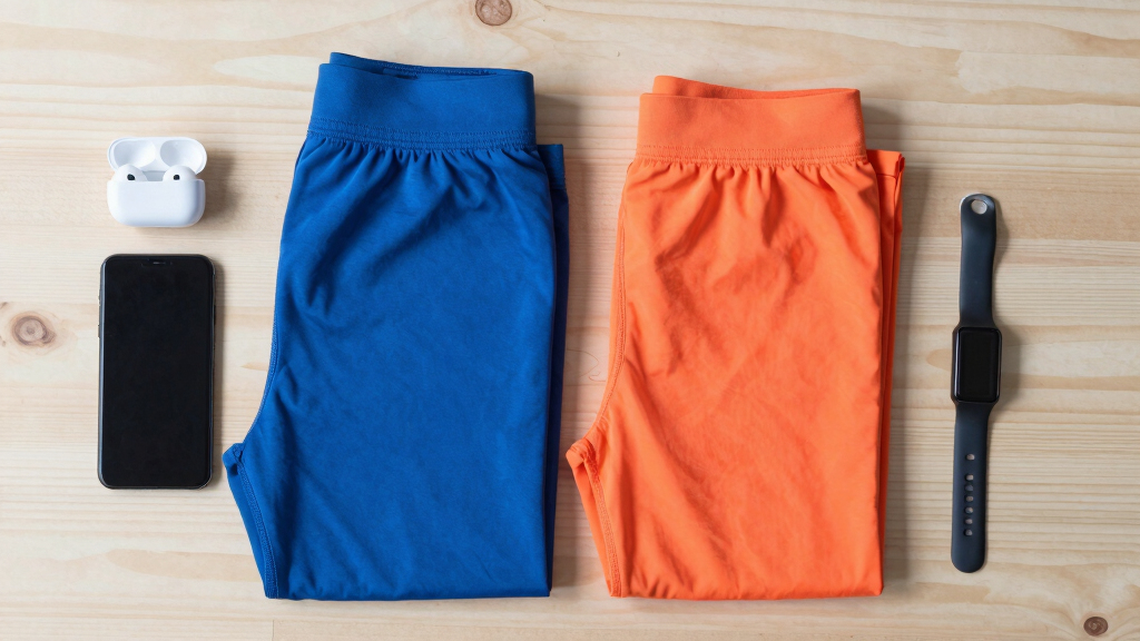 best blue and orange track pants