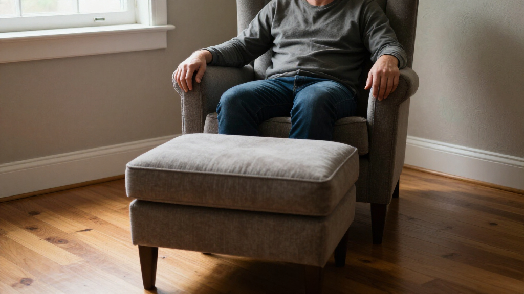 best reading chair with ottoman for support