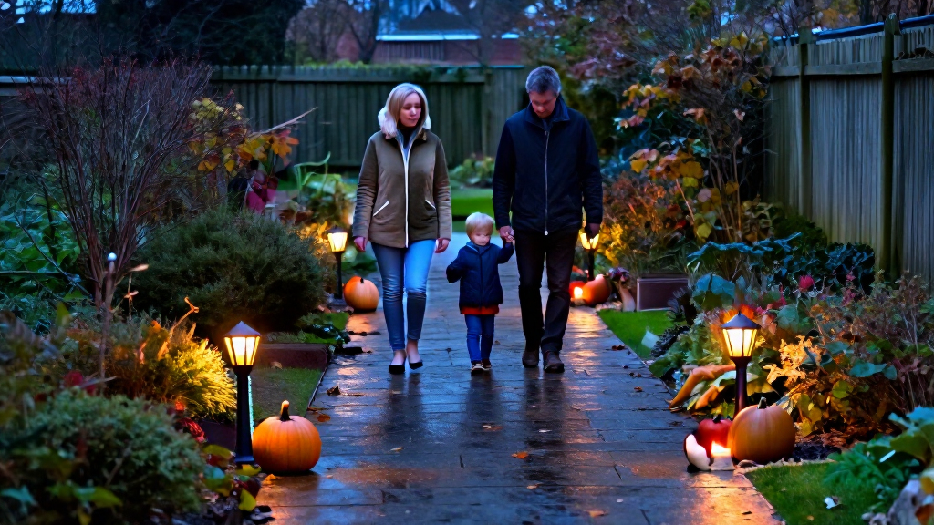 Halloween garden pathway lighting