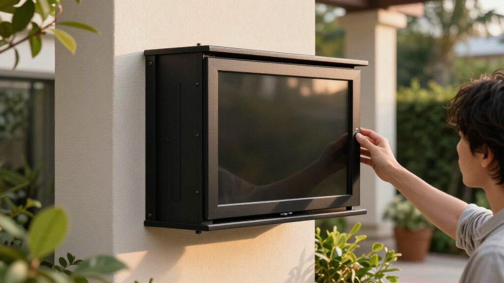 outdoor tv enclosure