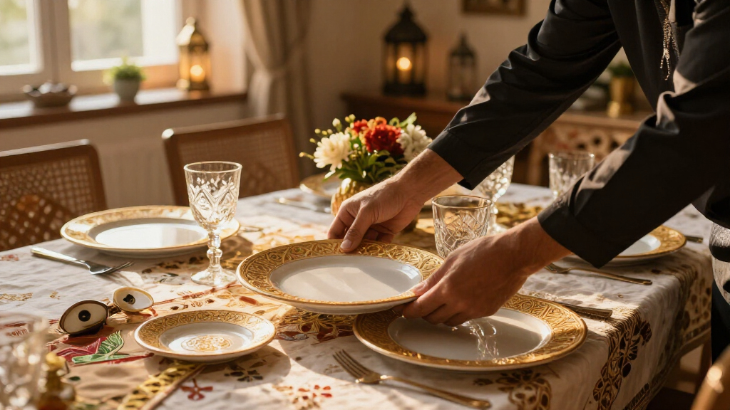 festive tableware for eid