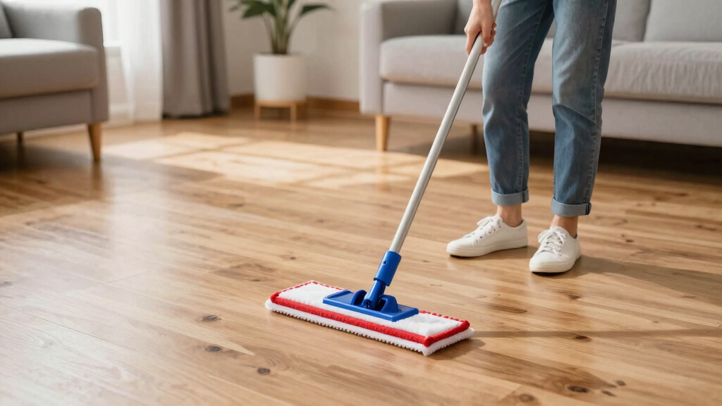 patriotic-themed floor cleaning tools