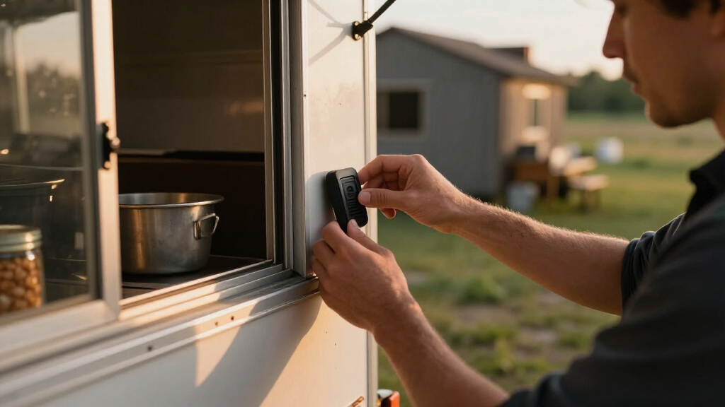 best magnetic GPS tracker for mobile kitchen trailer