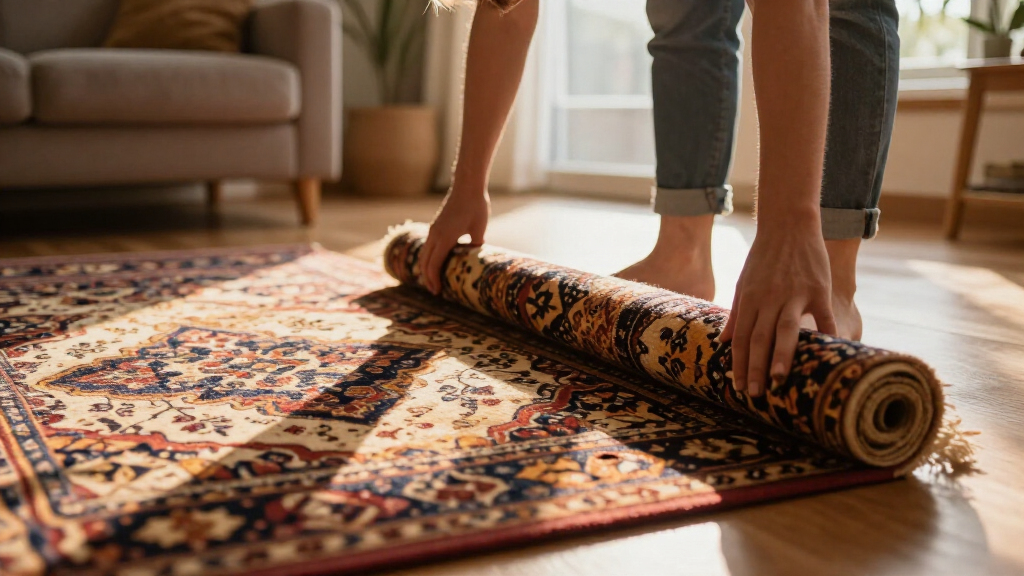yilong tabriz motif silk carpet