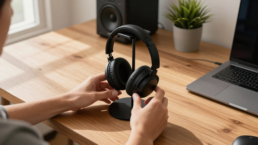 headphone stand and organizer station premium