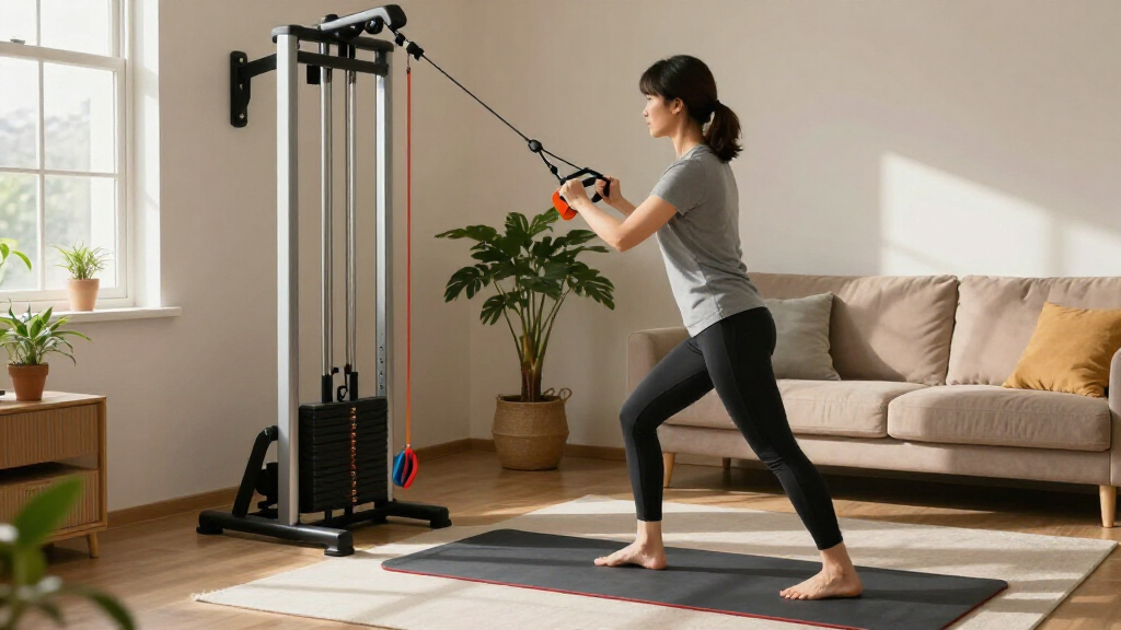 compact cable home gyms for low impact strength