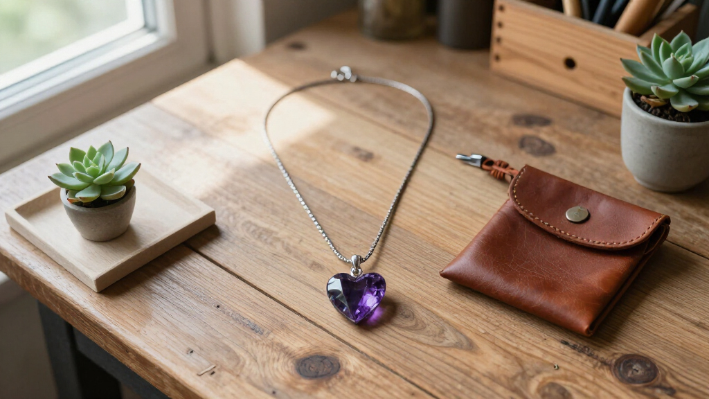 best amethyst heart necklaces