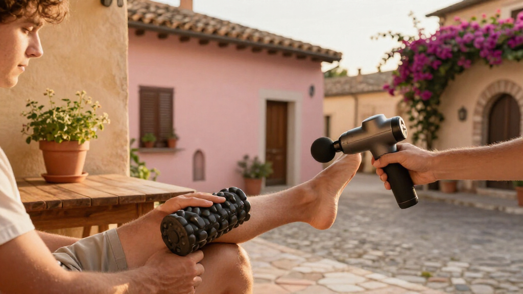massage guns foam rollers
