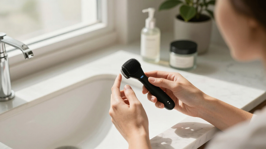 best led cleansing brush premium