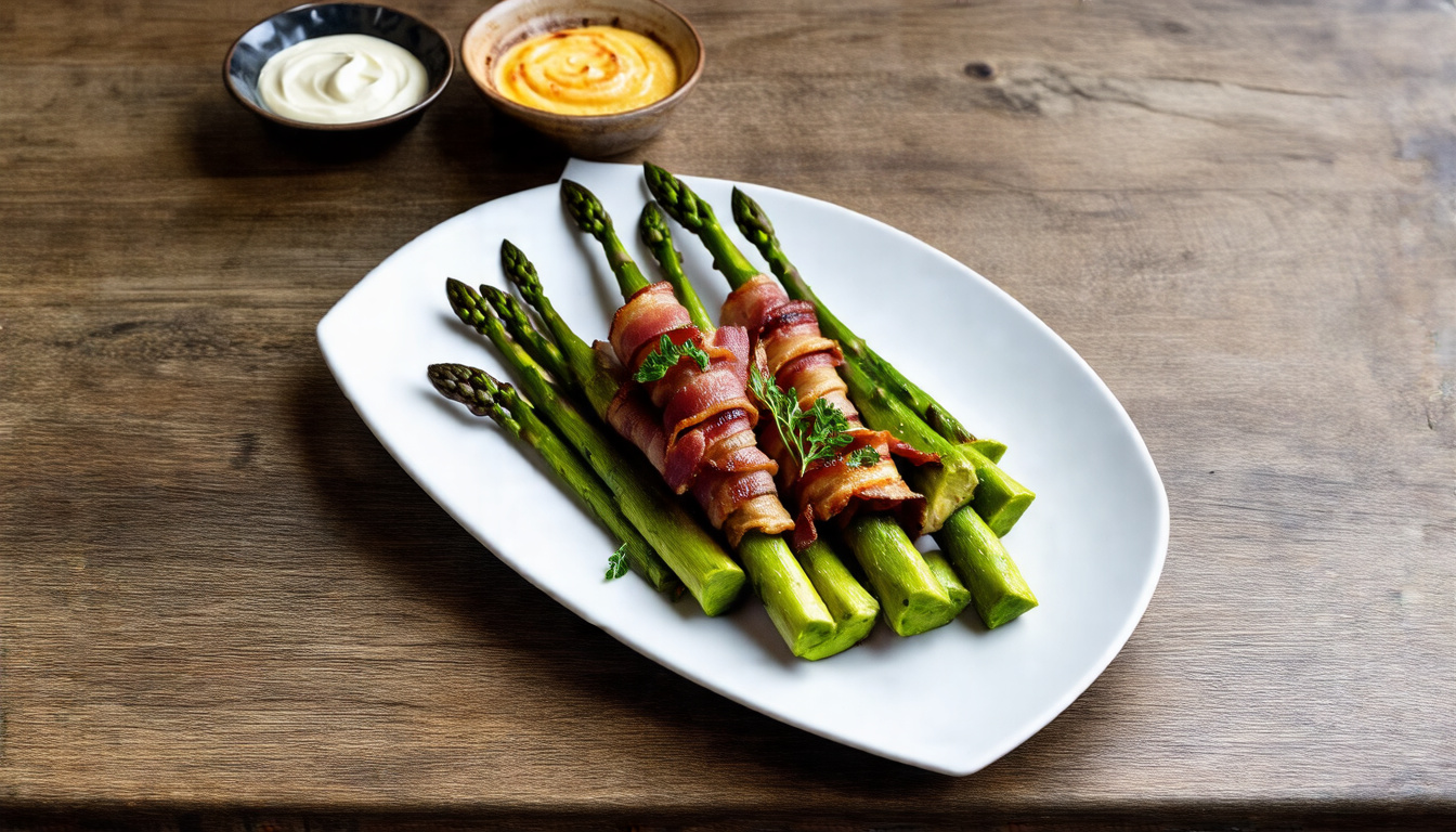Sizzling Gourmet Delight: Bacon-Wrapped Asparagus That Will Elevate Your Appetizer Game!