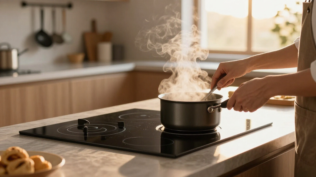 premium induction cooktops with integrated ventilation