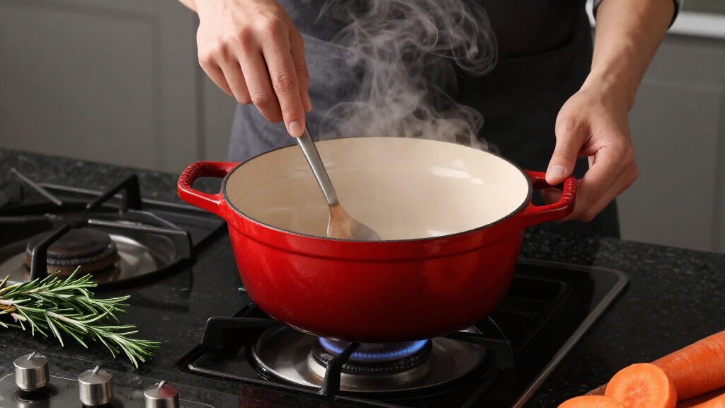 enameled cast iron dutch oven for holiday cooking