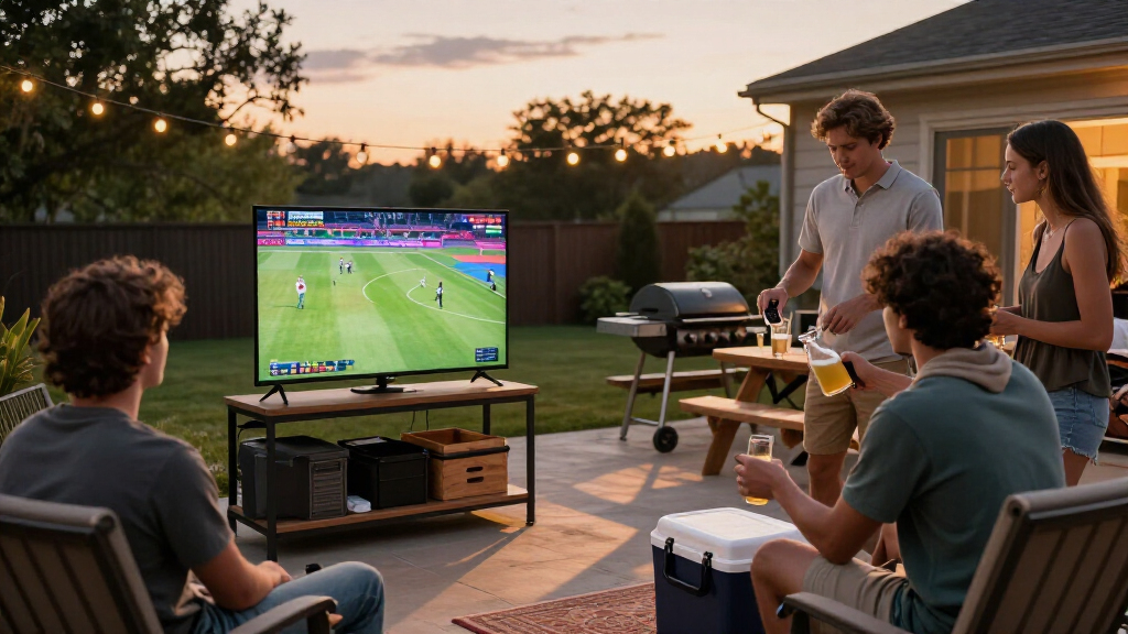 smart TV for tailgating parties
