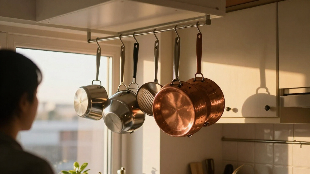 14 Best Ceiling Pot Racks for Small Kitchens in 2026