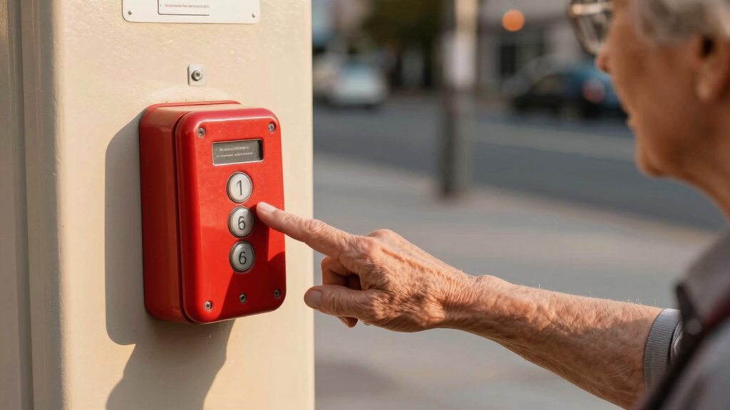 large button emergency phones
