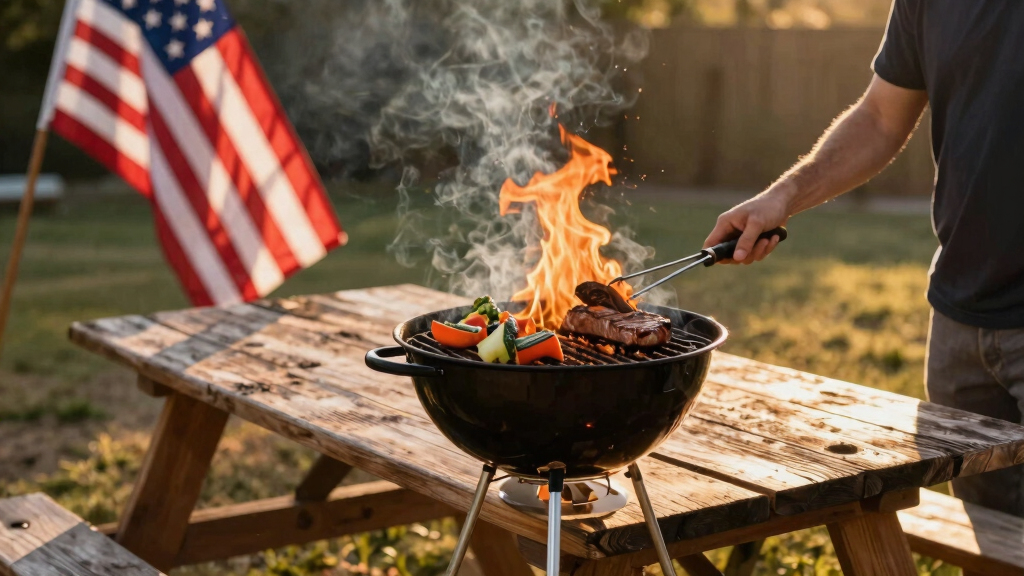 patriotic outdoor grills