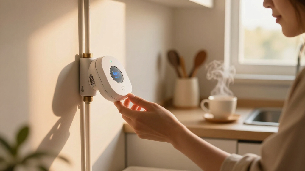 smart leak detector with temperature alerts