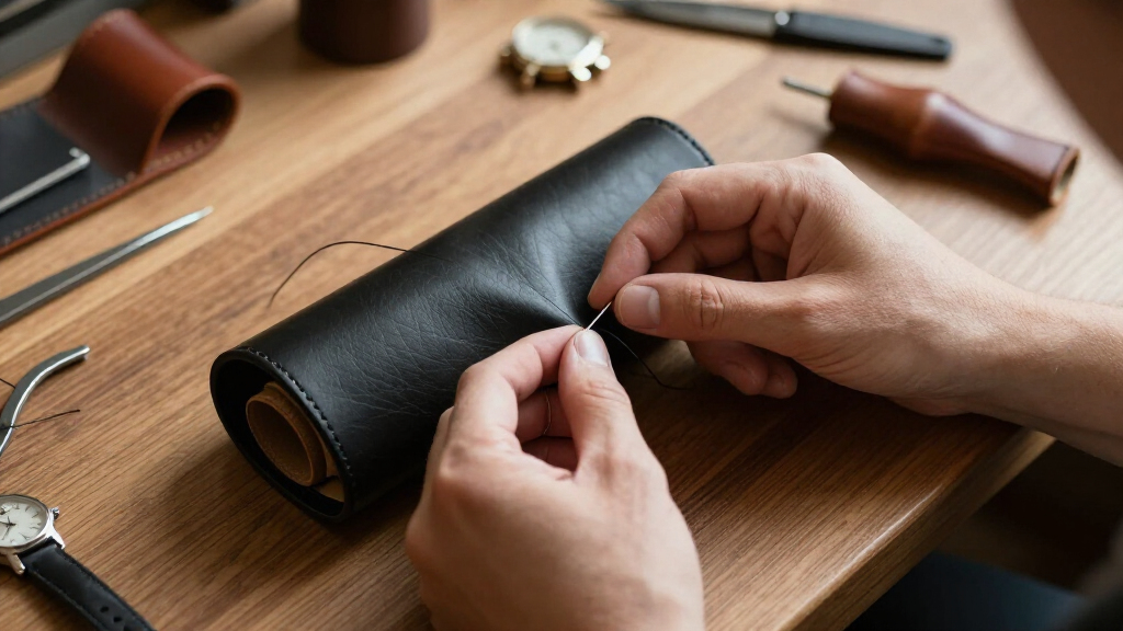 leather watch rolls for luxury travel