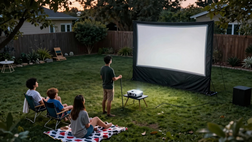 best outdoor movie screens