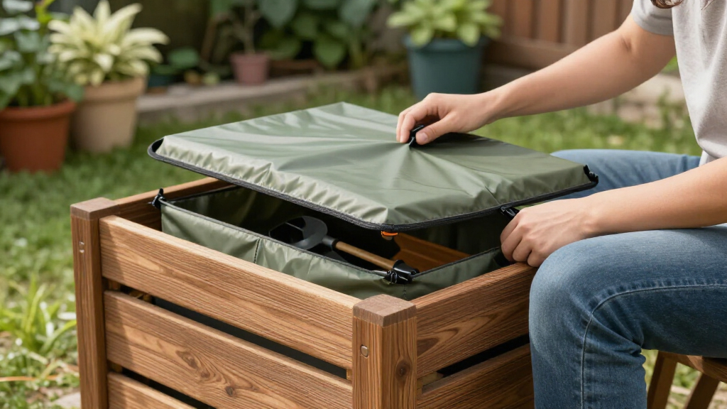 outdoor storage bench waterproof