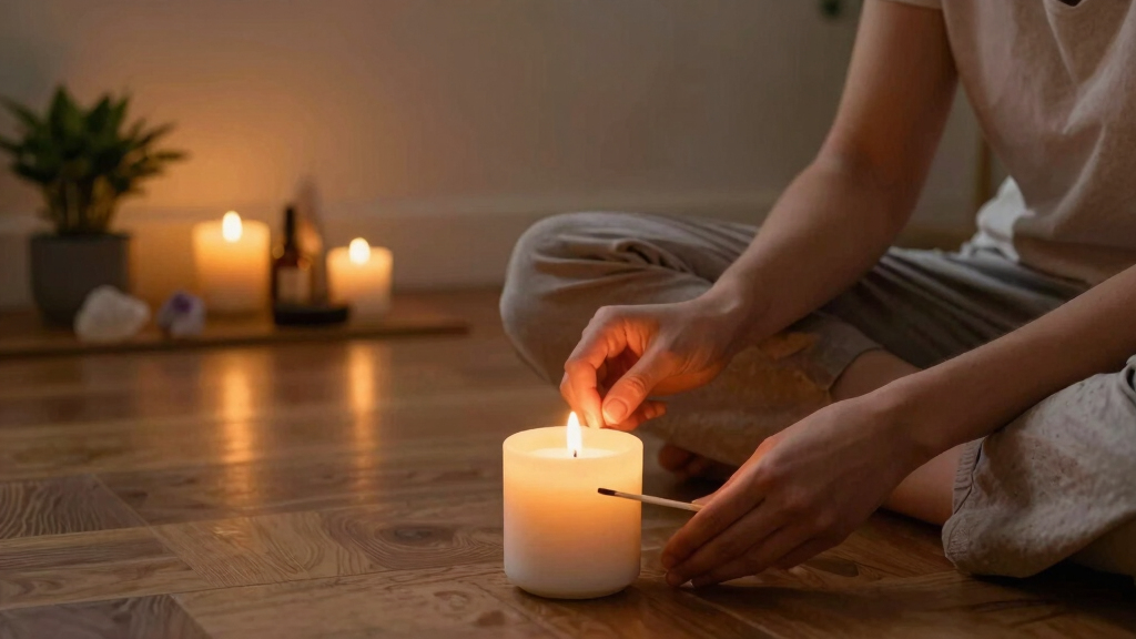 spirituality and meditation candles