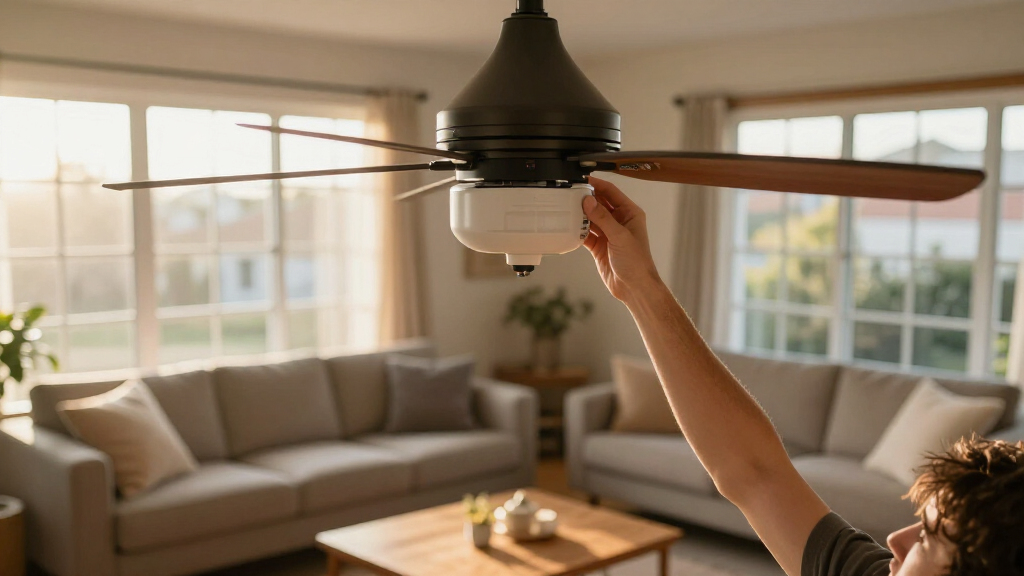 ceiling fans with reversible dc motor