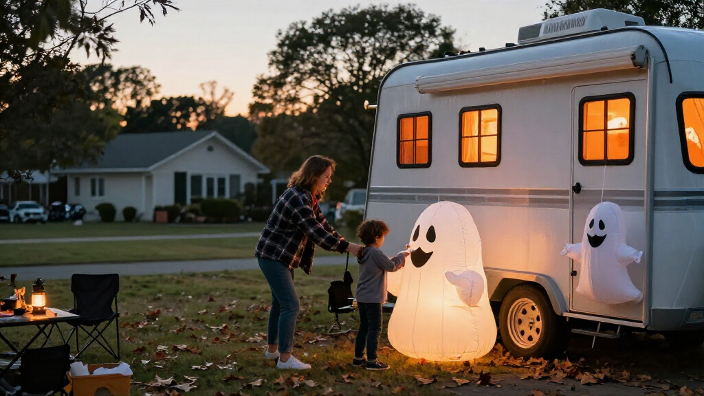 inflatable haunted house decorations
