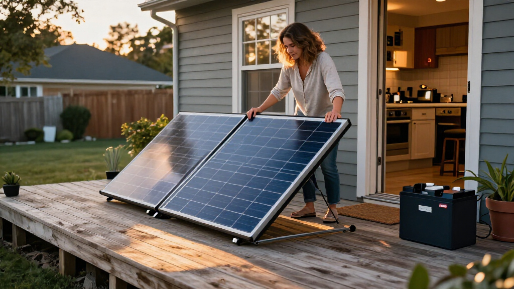 portable solar panels for home backup