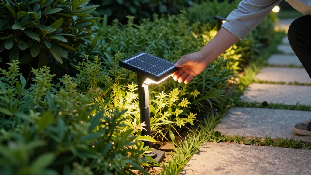 solar-powered outdoor lights