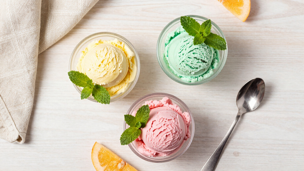 spring ice creams fresh and light