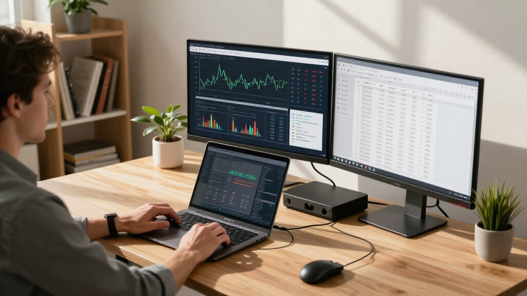 best triple display docking station for CPA office
