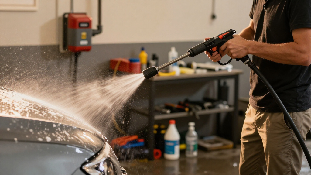 best wall-mounted pressure washers for detailing garages