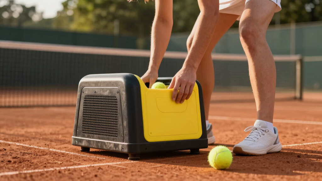 best battery powered tennis ball machine