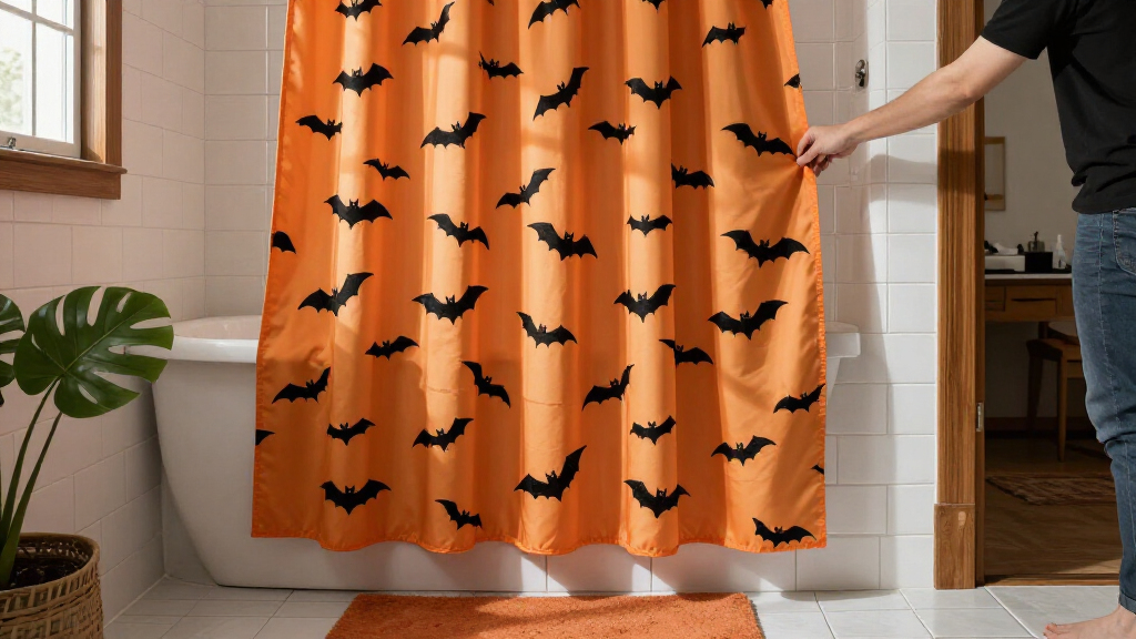 Halloween shower curtains